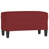 Vidaxl bankje 70x35x41 cm stof wijnrood