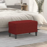 Vidaxl bankje 70x35x41 cm stof wijnrood
