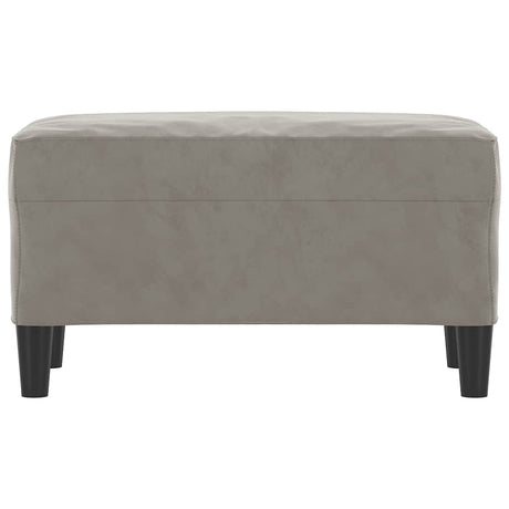 Vidaxl bankje 70x35x41 cm fluweel lichtgrijs