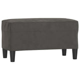Vidaxl bankje 70x35x41 cm fluweel donkergrijs