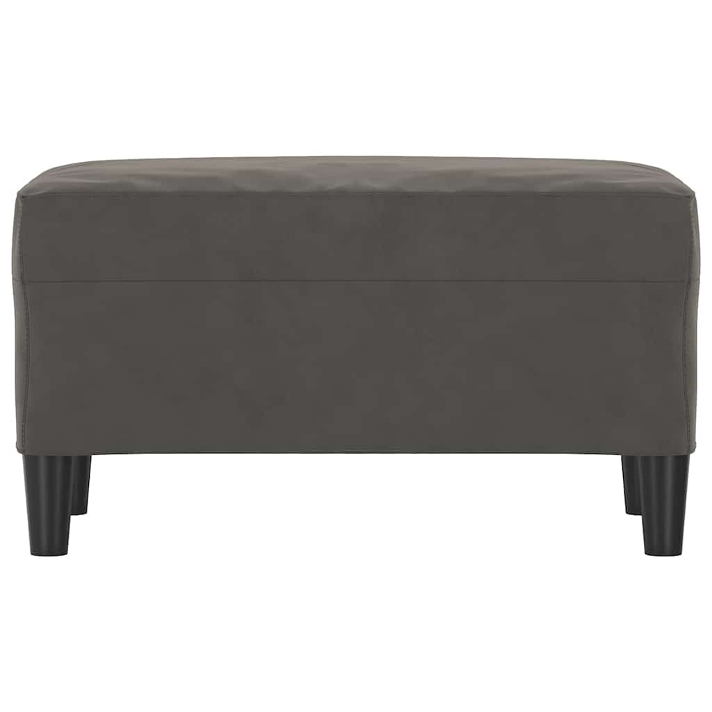 Vidaxl bankje 70x35x41 cm fluweel donkergrijs