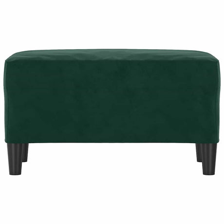 Vidaxl bankje 70x35x41 cm fluweel donkergroen