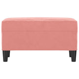 Vidaxl bankje 70x35x41 cm fluweel roze