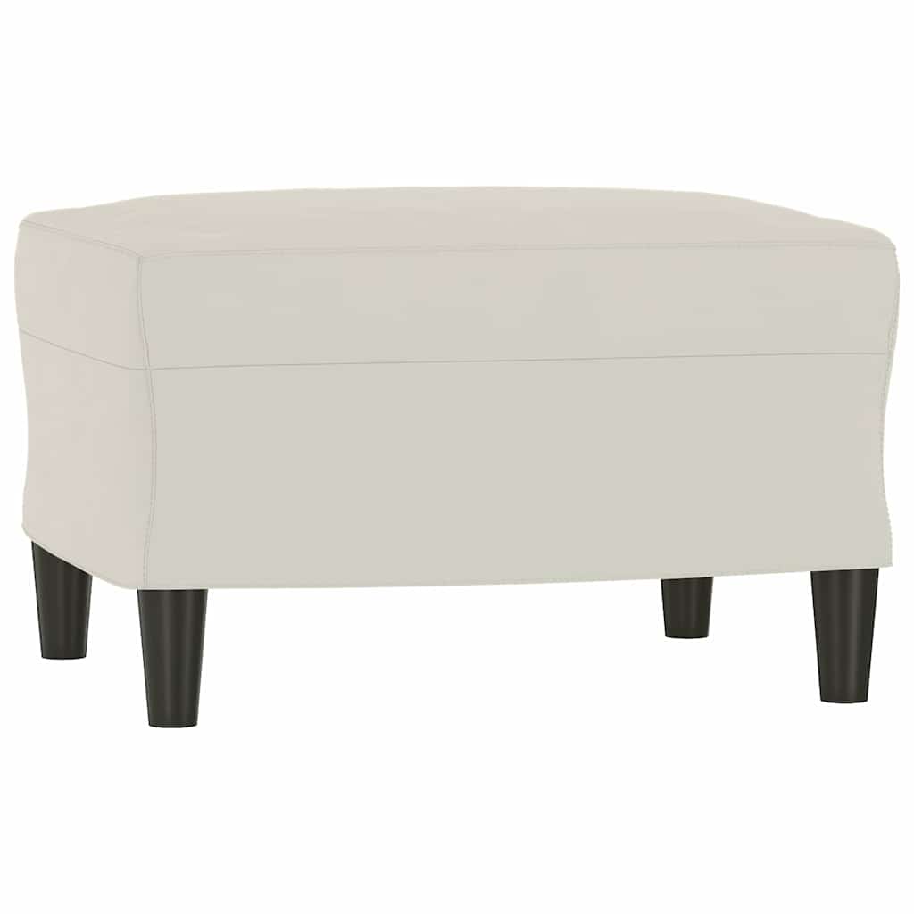 Vidaxl bankje 70x35x41 cm fluweel crèmekleurig
