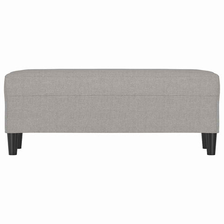 Vidaxl bankje 100x35x41 cm stof lichtgrijs