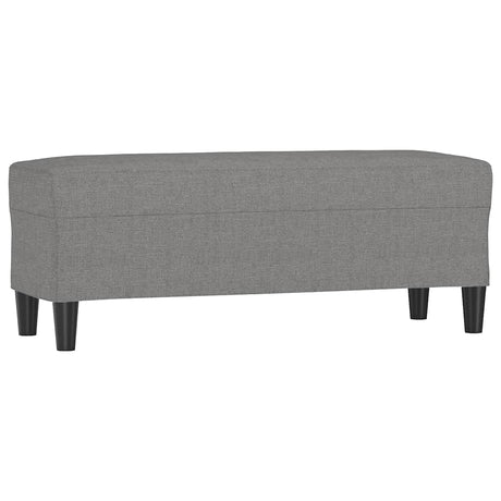 Vidaxl bankje 100x35x41 cm stof donkergrijs