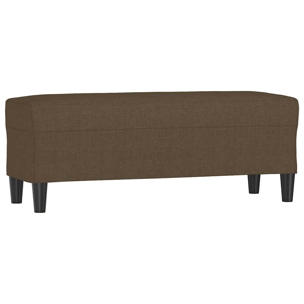 Vidaxl bankje 100x35x41 cm stof bruin