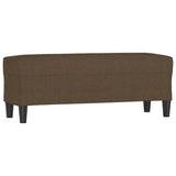 Vidaxl bankje 100x35x41 cm stof bruin
