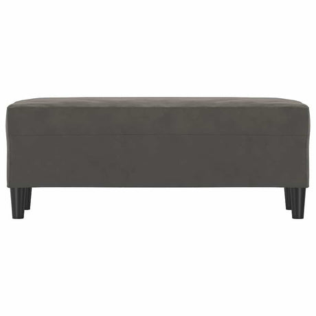 Vidaxl bankje 100x35x41 cm fluweel donkergrijs
