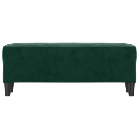Vidaxl bankje 100x35x41 cm fluweel donkergroen
