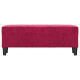 Vidaxl bankje 100x35x41 cm fluweel wijnrood
