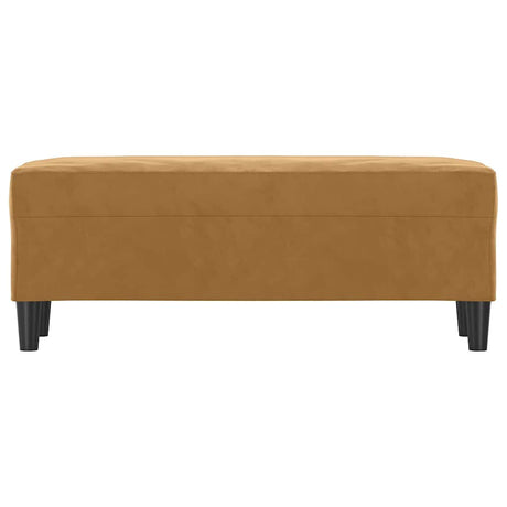 Vidaxl bankje 100x35x41 cm fluweel bruin