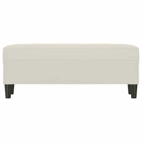 Vidaxl bankje 100x35x41 cm fluweel crèmekleurig