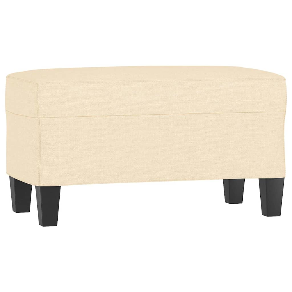 Vidaxl bankje 70x35x41 cm stof crèmekleurig