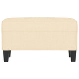 Vidaxl bankje 70x35x41 cm stof crèmekleurig