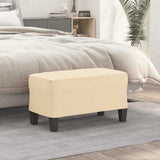 Vidaxl bankje 70x35x41 cm stof crèmekleurig