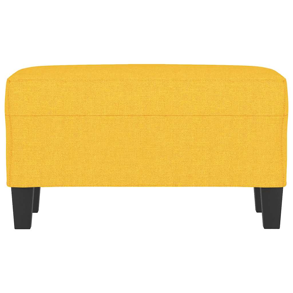 Vidaxl bankje 70x35x41 cm stof lichtgeel