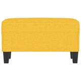Vidaxl bankje 70x35x41 cm stof lichtgeel