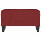 Vidaxl bankje 70x35x41 cm stof wijnrood