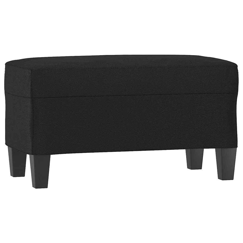 Vidaxl bankje 70x35x41 cm kunstleer zwart