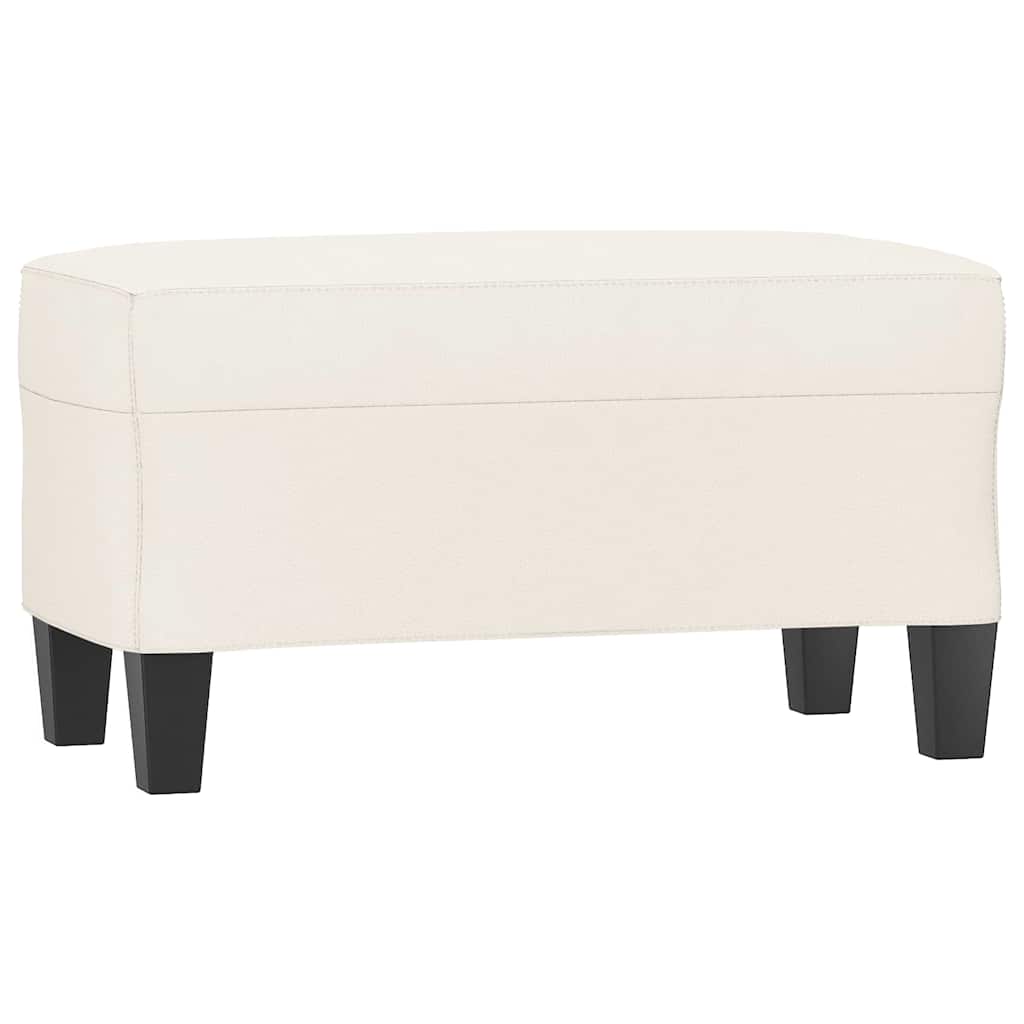 Vidaxl bankje 70x35x41 cm kunstleer crèmekleurig