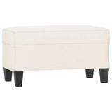 Vidaxl bankje 70x35x41 cm kunstleer crèmekleurig