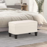 Vidaxl bankje 70x35x41 cm kunstleer crèmekleurig