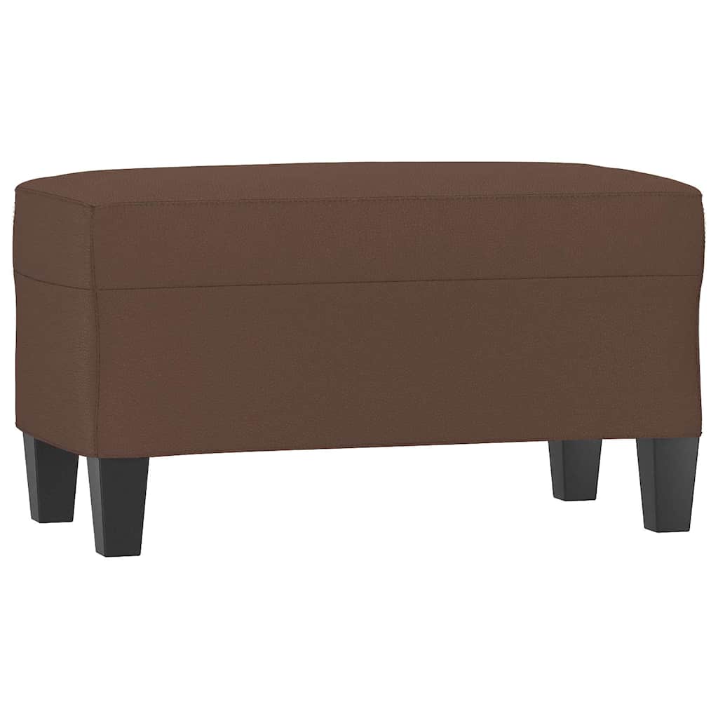 Vidaxl bankje 70x35x41 cm kunstleer bruin