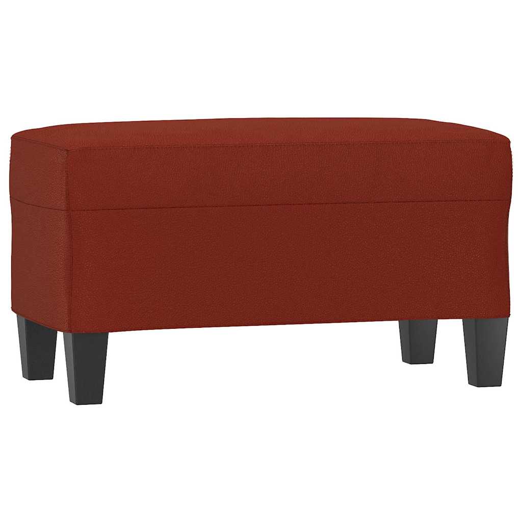 Vidaxl bankje 70x35x41 cm kunstleer wijnrood