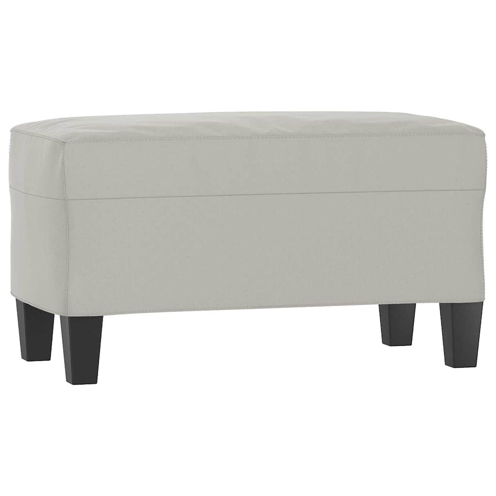 Vidaxl bankje 70x35x41 cm microvezelstof lichtgrijs