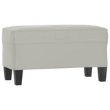 Vidaxl bankje 70x35x41 cm microvezelstof lichtgrijs