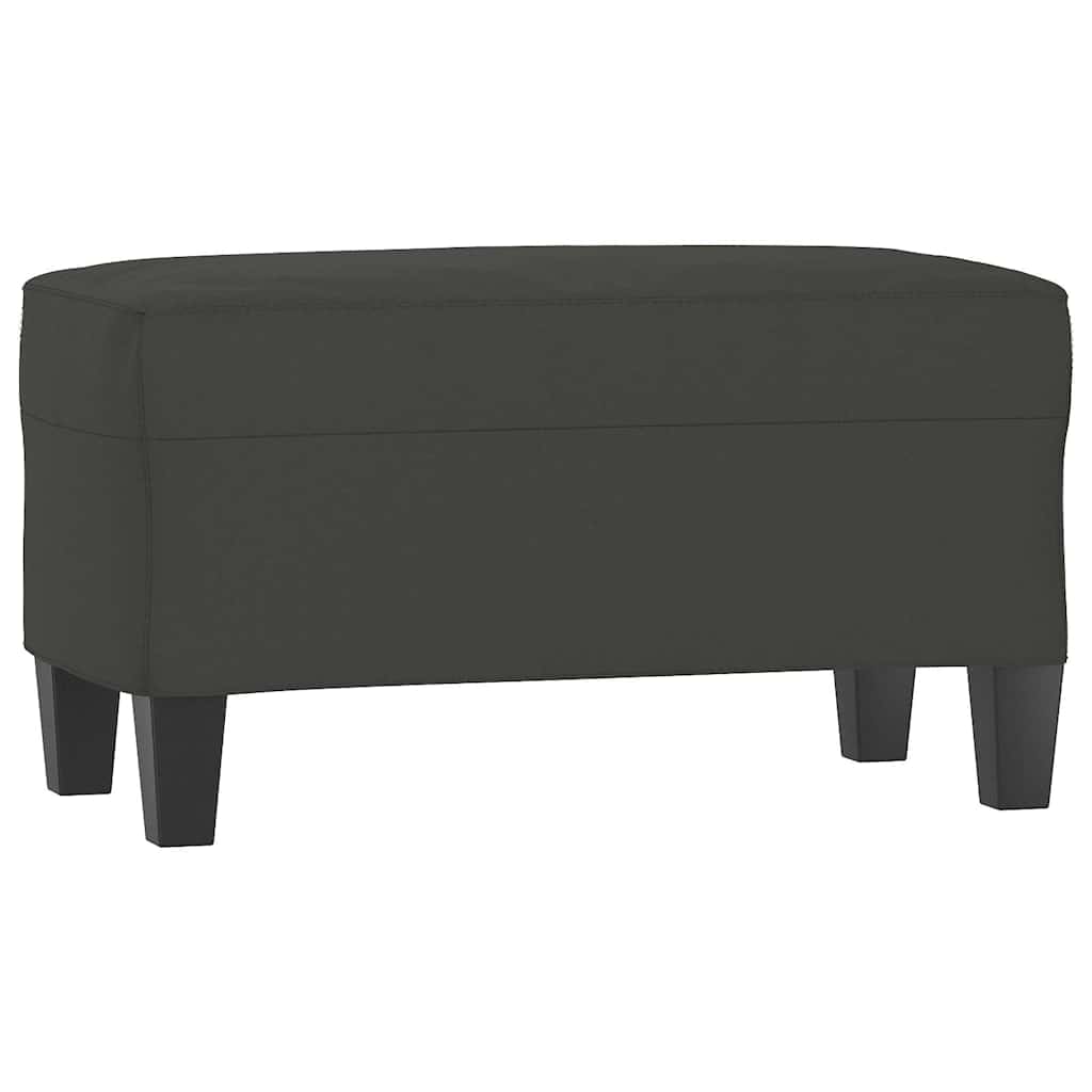 Vidaxl bankje 70x35x41 cm microvezelstof donkergrijs