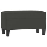 Vidaxl bankje 70x35x41 cm microvezelstof donkergrijs