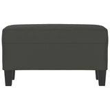 Vidaxl bankje 70x35x41 cm microvezelstof donkergrijs