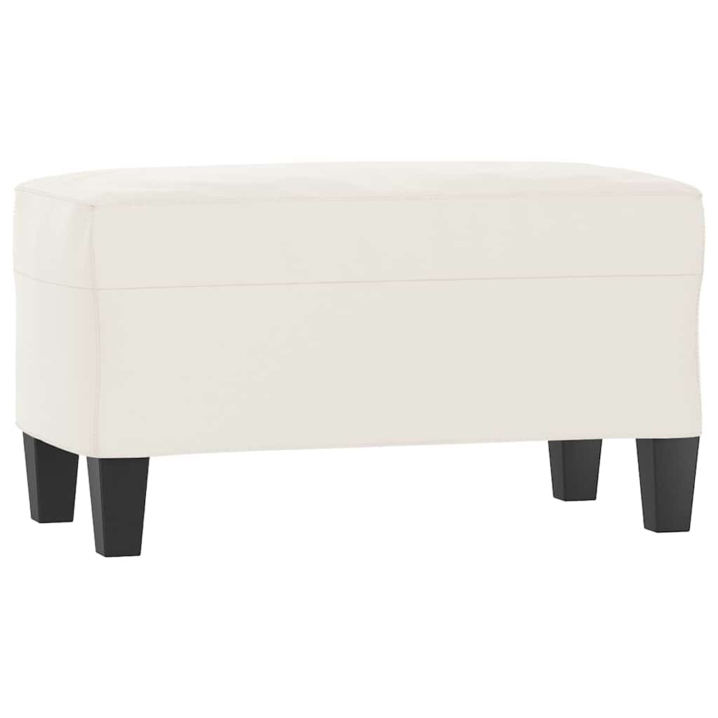Vidaxl bankje 70x35x41 cm microvezelstof beige