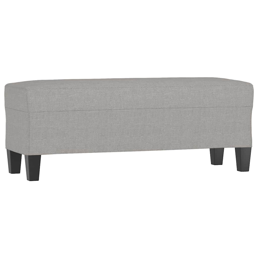 Vidaxl bankje 100x35x41 cm stof lichtgrijs