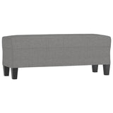 Vidaxl bankje 100x35x41 cm stof donkergrijs