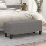 Vidaxl bankje 100x35x41 cm stof donkergrijs