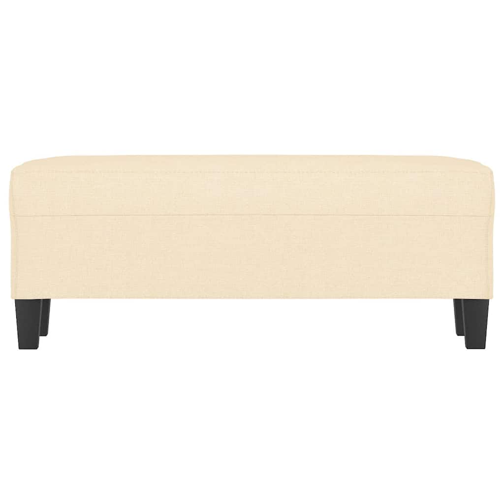 Vidaxl bankje 100x35x41 cm stof crèmekleurig