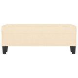 Vidaxl bankje 100x35x41 cm stof crèmekleurig