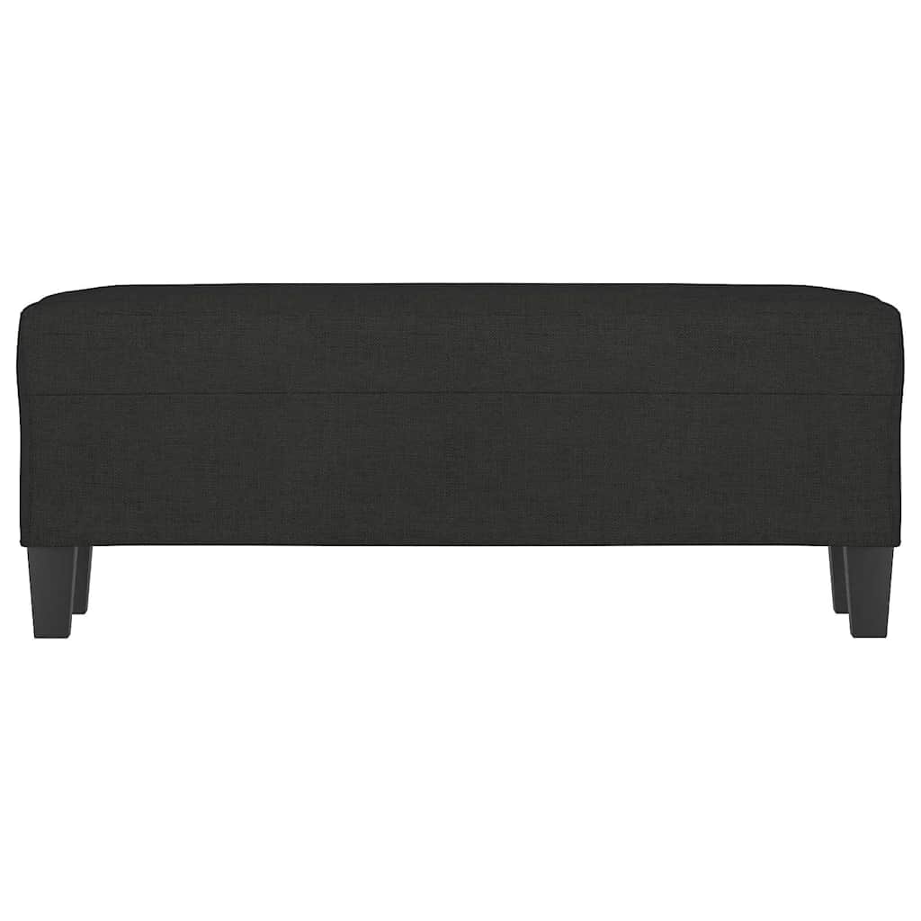 Vidaxl bankje 100x35x41 cm stof zwart