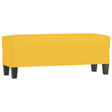 Vidaxl bankje 100x35x41 cm stof lichtgeel