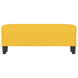 Vidaxl bankje 100x35x41 cm stof lichtgeel