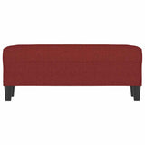 Vidaxl bankje 100x35x41 cm stof wijnrood