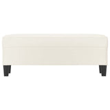 Vidaxl bankje 100x35x41 cm kunstleer crèmekleurig