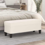Vidaxl bankje 100x35x41 cm kunstleer crèmekleurig