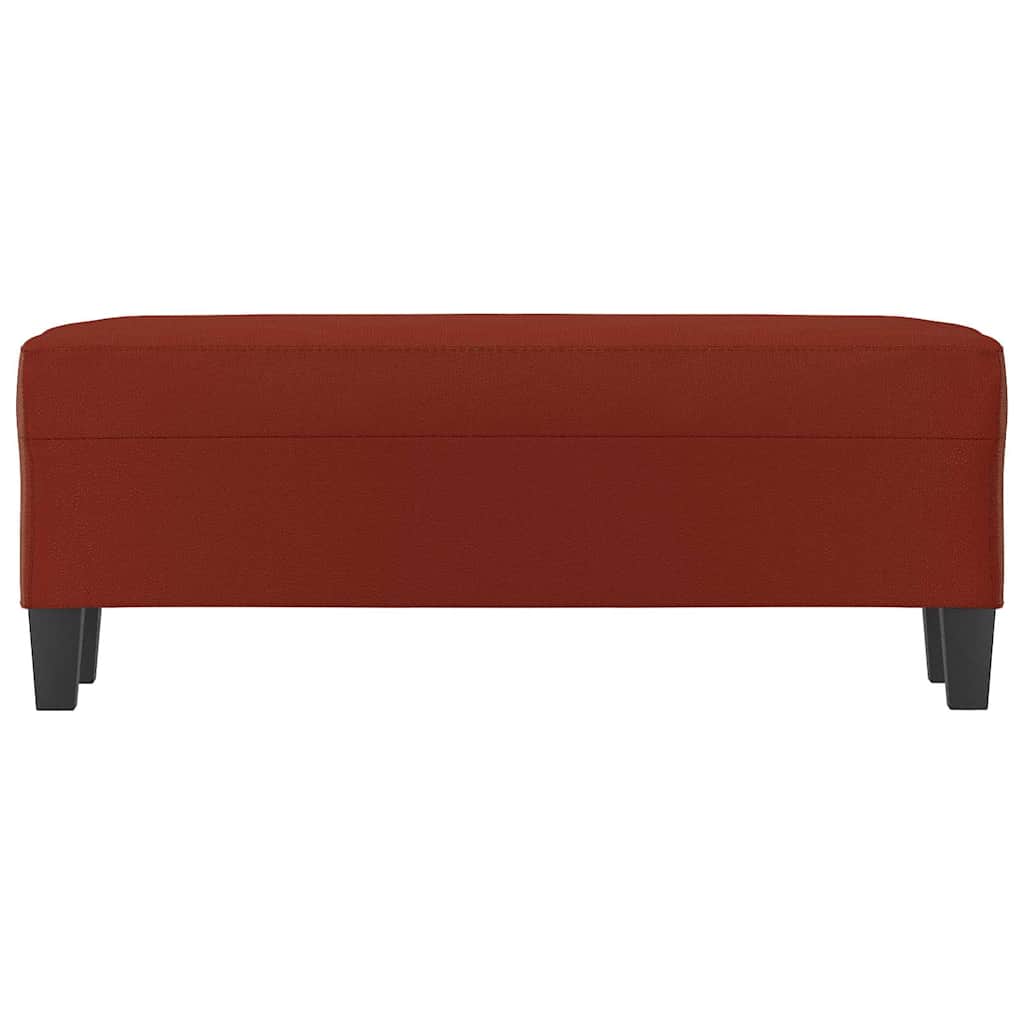 Vidaxl bankje 100x35x41 cm kunstleer wijnrood