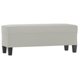 Vidaxl bankje 100x35x41 cm microvezelstof stof lichtgrijs