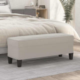Vidaxl bankje 100x35x41 cm microvezelstof stof lichtgrijs