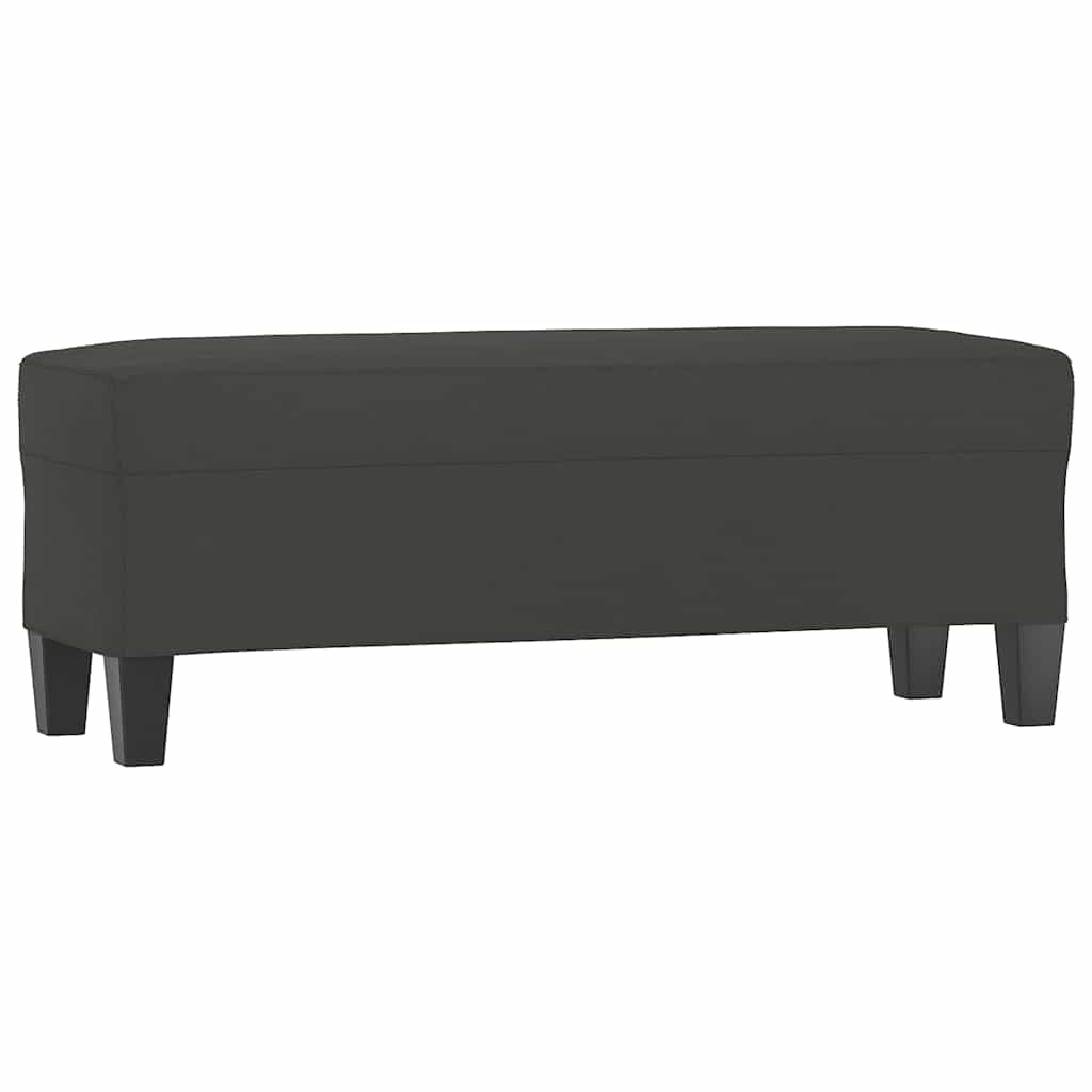 Vidaxl bankje 100x35x41 cm microvezelstof donkergrijs